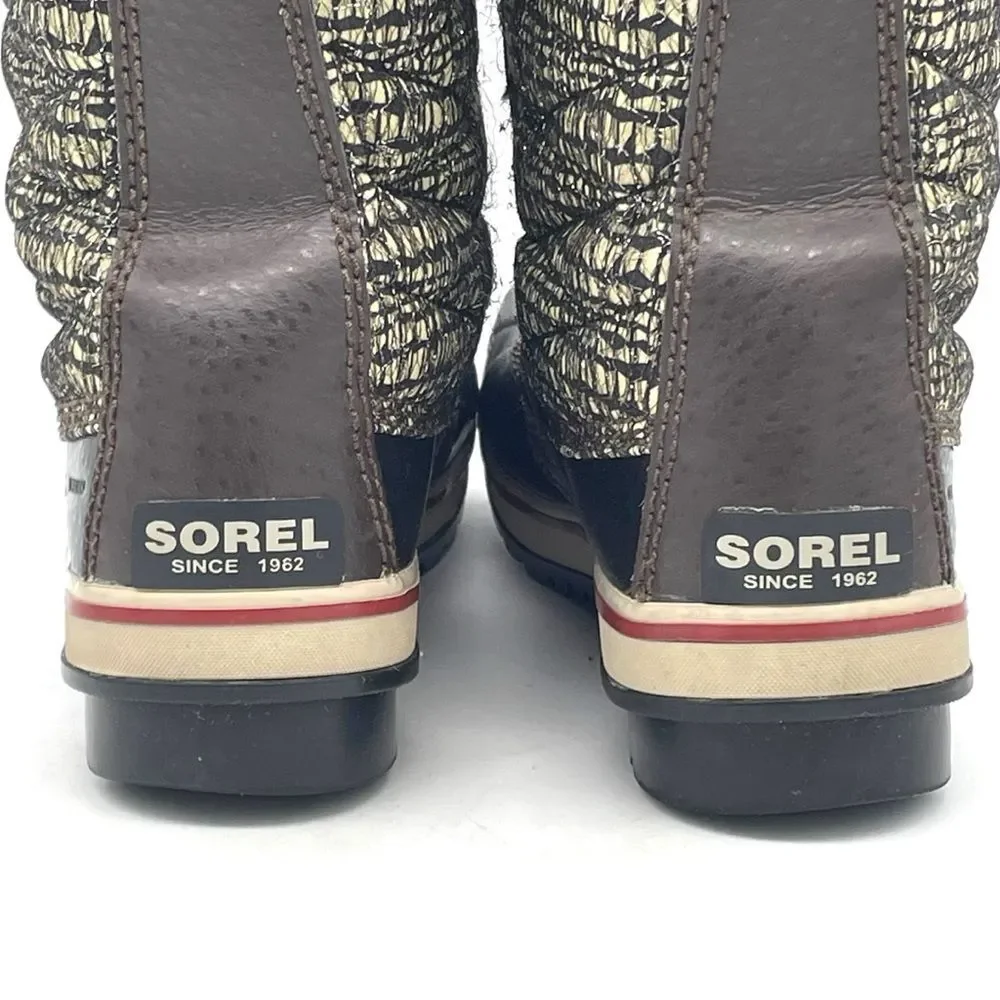 Sorel Tofino II Waterproof Winter Boots Faux Fur Cordovan Saddle Women’s Size 8